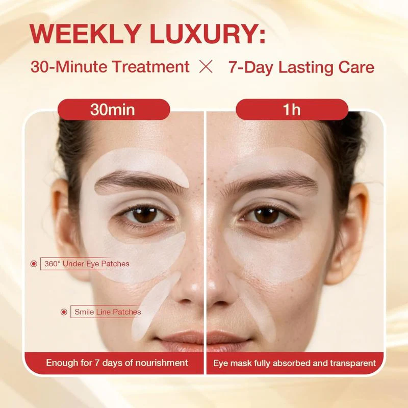 Deep Collagen Eye Patch โ Glass Glow Korean Skincare Mask for Lift & Brightening, Depuffs Under-Eye Bags ๐จ 70% OFF ยท Ending in 3 Hours