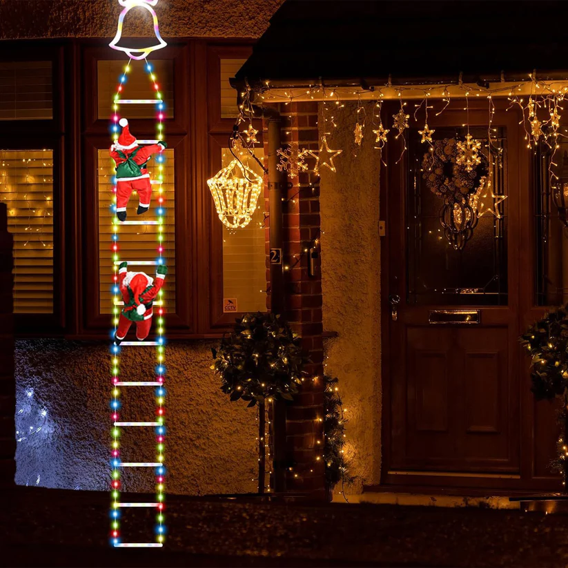 🎄2025 Christmas Sales🎅2025 Christmas Santa Climbing Stairs Light