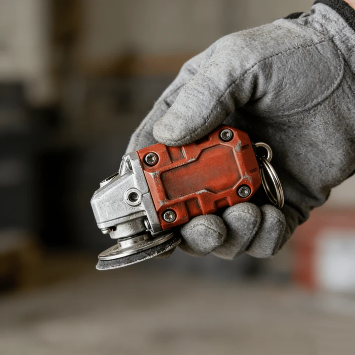 🛠️2-in-1 Mini Grinder Keychain: On-the-Go Smoothing Tool + Tool Enthusiast Collectible