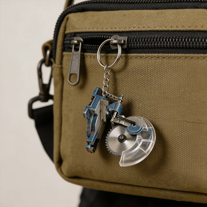 🛠️2-in-1 Mini Grinder Keychain: On-the-Go Smoothing Tool + Tool Enthusiast Collectible