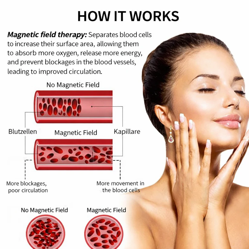 Oceahade™ Lymphvity Magnet Therapy Germanium Earrings (Worn once daily, visible changes in 7 days) Supports weight loss, diabetes management, sleep apnea, and joint pain relief 🍃