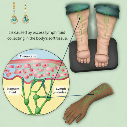 Oceahade™ Lymphvity Magnet Therapy Germanium Earrings (Worn once daily, visible changes in 7 days) Supports weight loss, diabetes management, sleep apnea, and joint pain relief 🍃