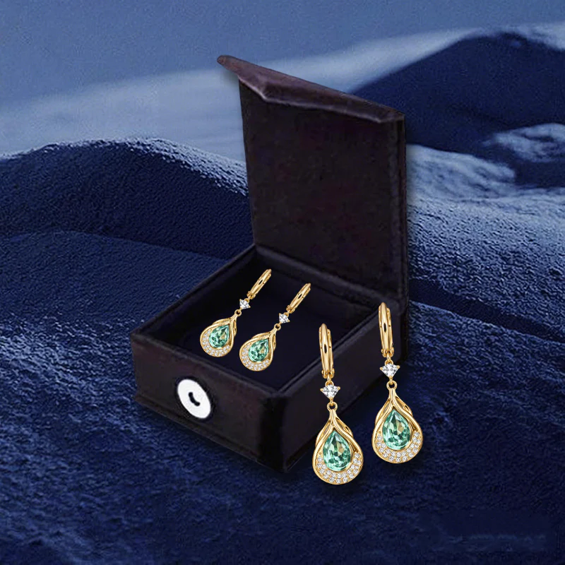 Blue teardrop shape