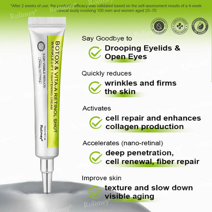 ✨👨‍⚕️ Doctor-Grade Wrinkle Lift You Can See | Botox & Retinol Wrinkle-Lift Cream | 💯 Full Refund If No Results | 🔥 Last Day 70% OFF