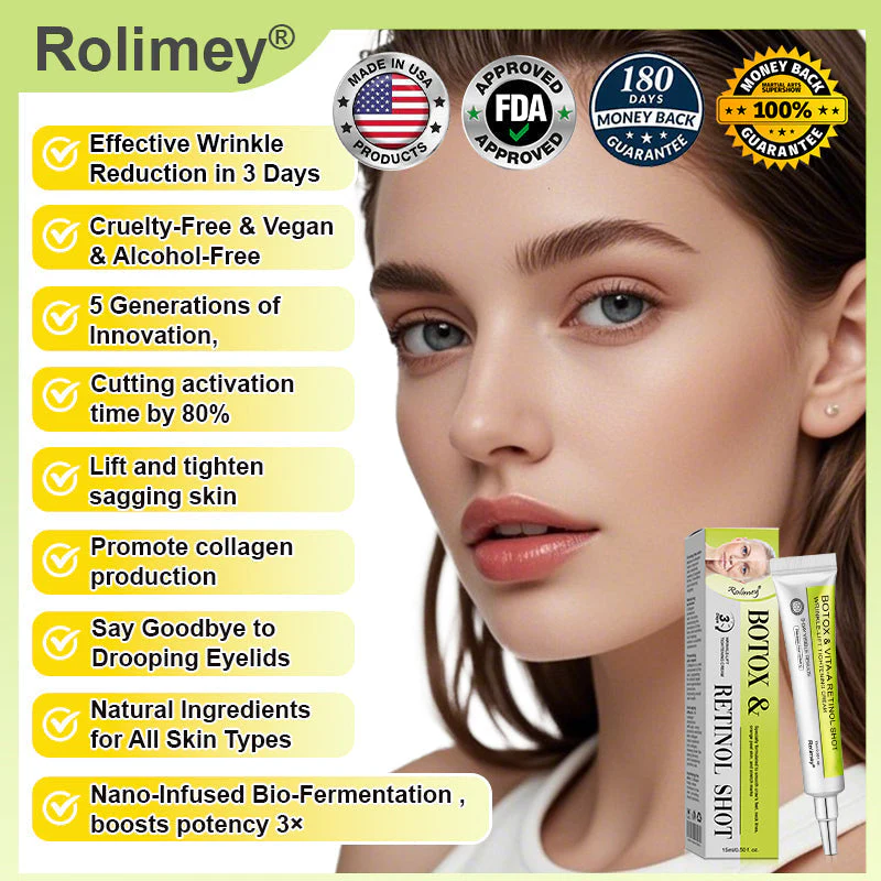 ✨👨‍⚕️ Doctor-Grade Wrinkle Lift You Can See | Botox & Retinol Wrinkle-Lift Cream | 💯 Full Refund If No Results | 🔥 Last Day 70% OFF