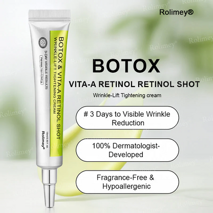 ✨👨‍⚕️ Doctor-Grade Wrinkle Lift You Can See | Botox & Retinol Wrinkle-Lift Cream | 💯 Full Refund If No Results | 🔥 Last Day 70% OFF