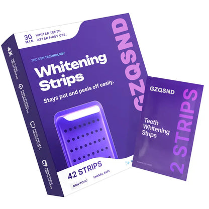 🦷Purple Teeth Whitening Strips🦷 - 7/21 Whitening Sessions - Safe for Enamel - Non Sensitive Teeth Whitening - Peroxide-Free