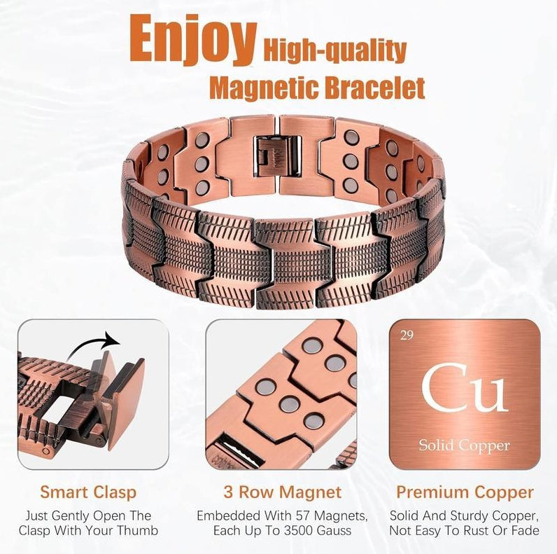 Oceahade™ Copper magnetic bracelet——Relieve fatigue and promote blood circulation